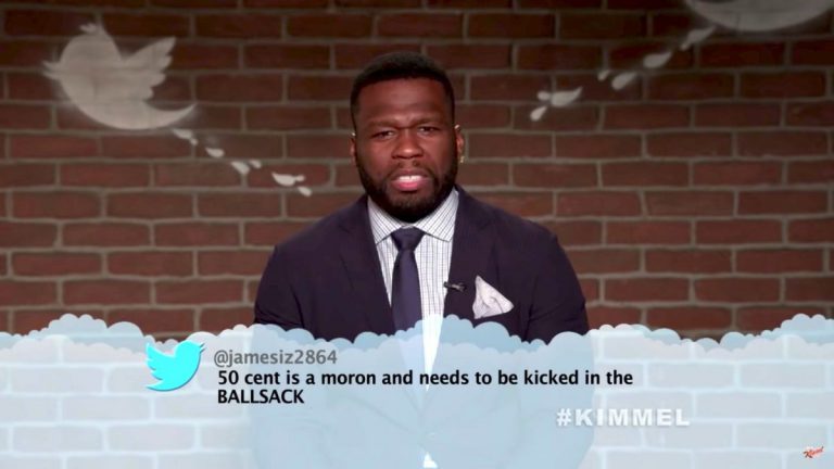 »Der braucht einen Tritt in die Eier«: 50 Cent, A$AP Rocky u.a. bei Mean Tweets // Video
